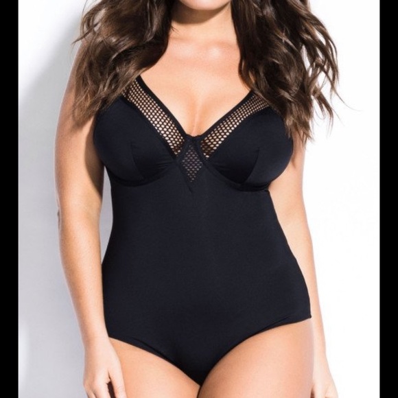 City Chic Other - City chic black one piece suit. XS fits like 12/14